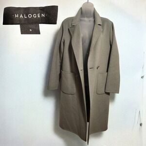 "Halogen" Light Olive Sage Green Duster Jacket | Size Small | Nordstrom Chic